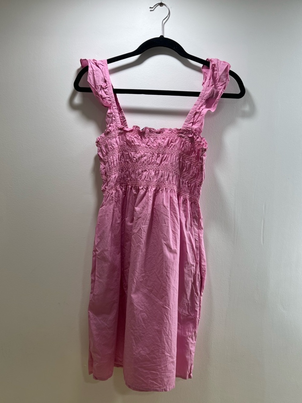 French Connection Pink Smocked Sundress